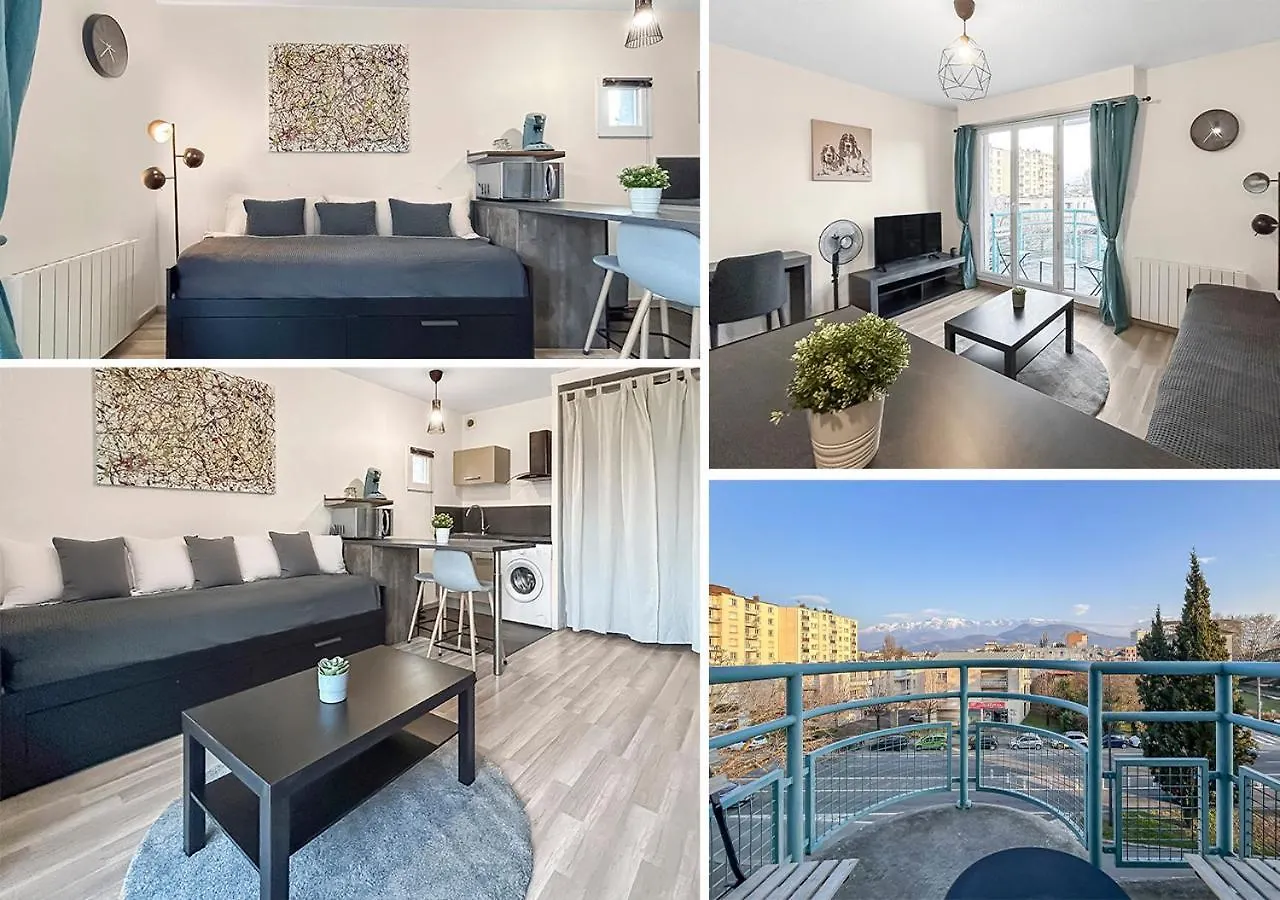 Studio Lumineux Vue Montagne Grenoble 0*,